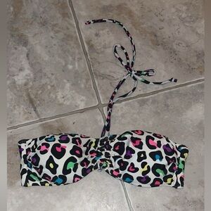 💖 Colored leopard print bikini top 💖